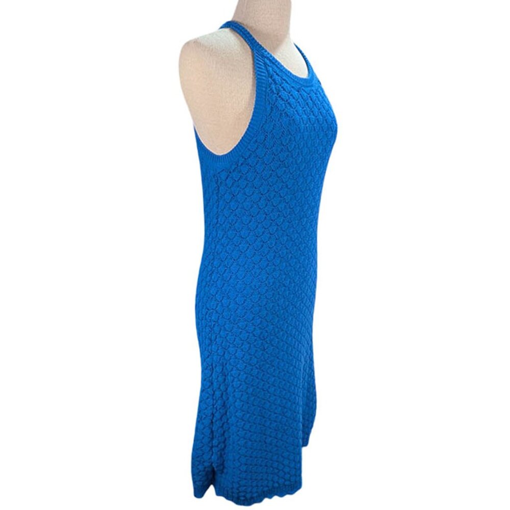 Eliza J Crochet Dress Womens XL Blue Y2K 90s‎ Boho Chic Whimsical Fairy Coastal
